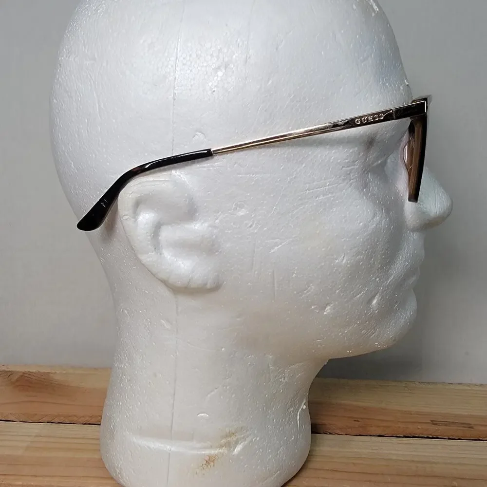 Guess Eyeglasses Gold Glitter / Black Frames 56/14 145